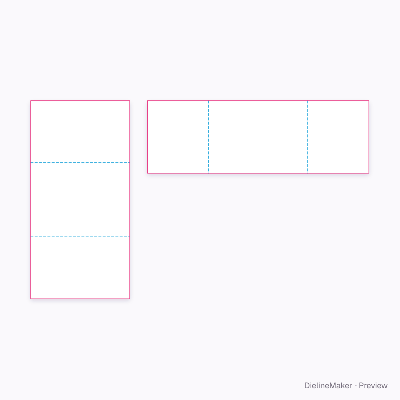 Two-piece U liner 400×300×250 flat dieline