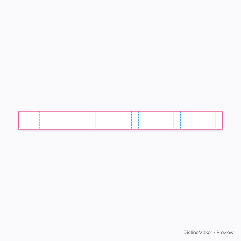 Three-compartment insert 180×105×90 flat dieline