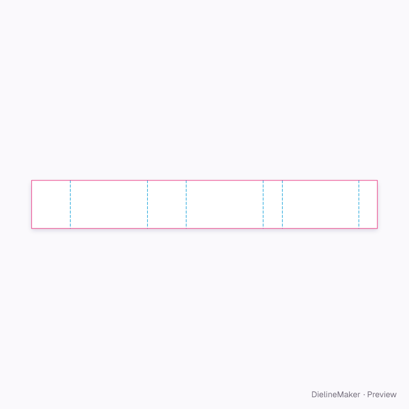 Folded compartment insert flat dieline