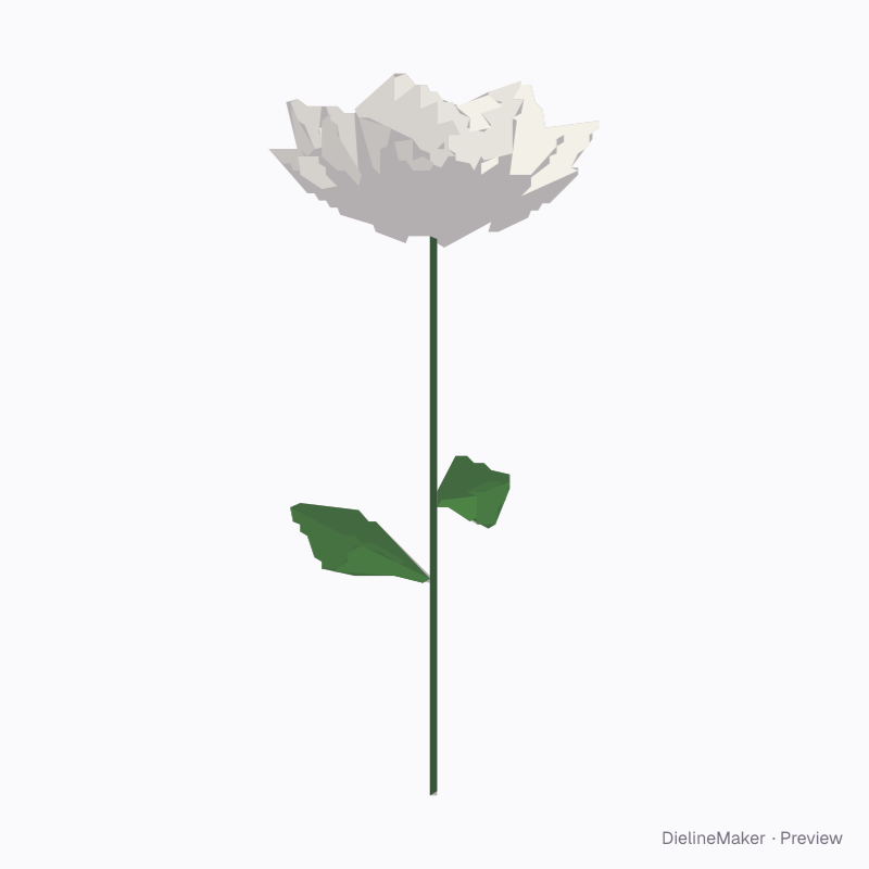 Large display paper rose