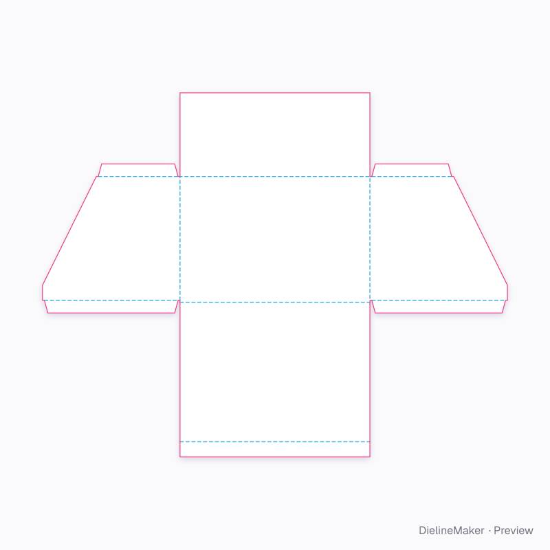 Flat dieline preview