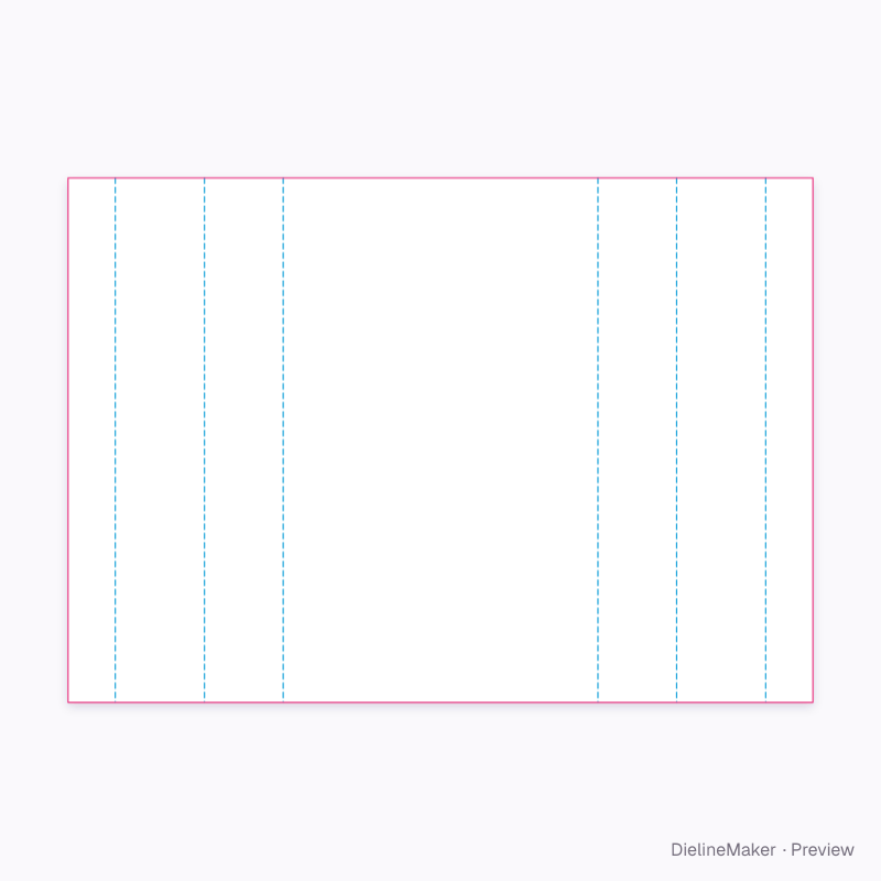 Deck on triangular legs 240×60×400 flat dieline