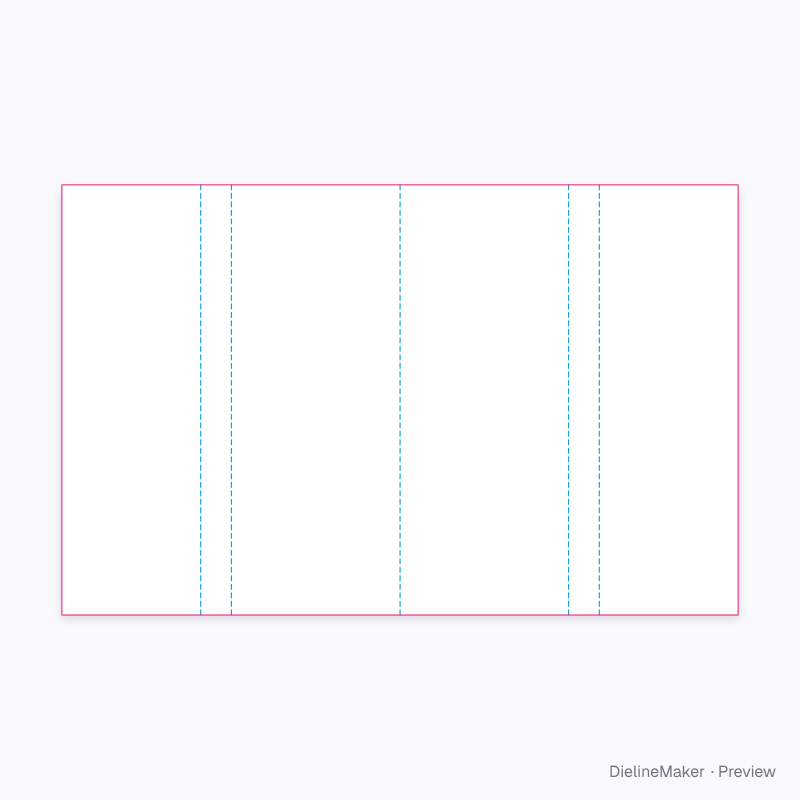 Doubled A-frame, turned feet 200×80×300 flat dieline