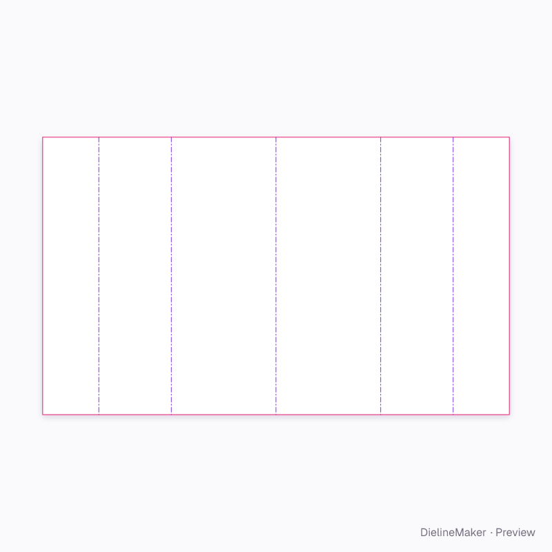 Triangle with split base 160×80×300 flat dieline