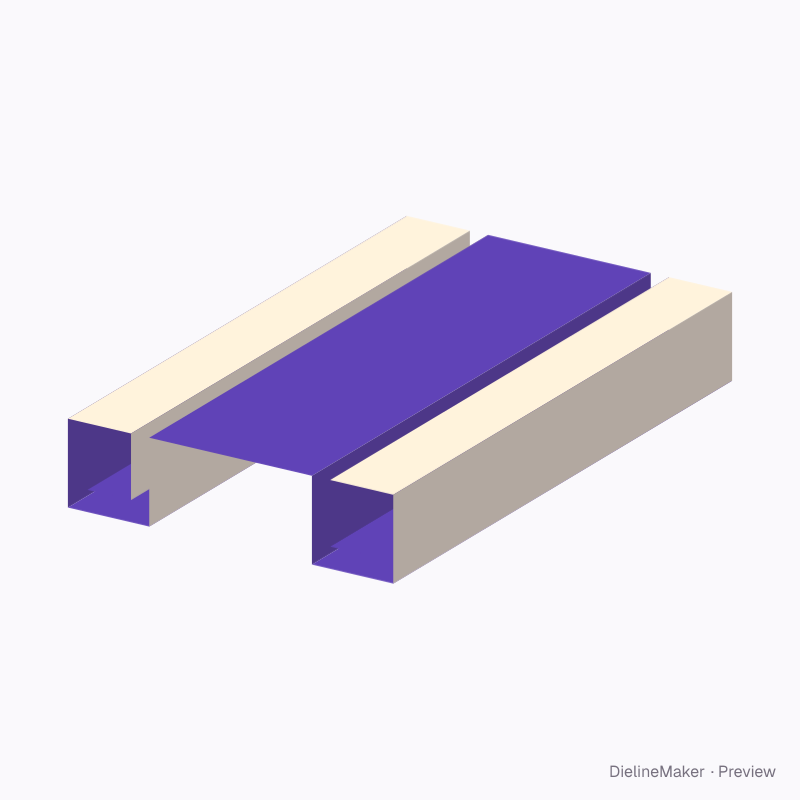 Box legs with deck 240×60×400