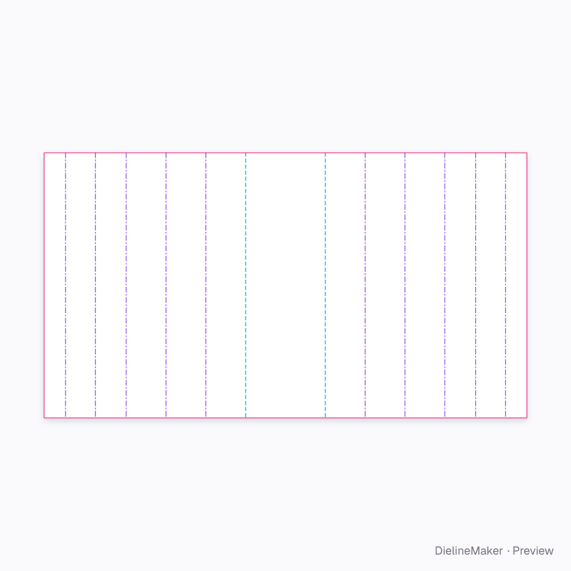 Flat dieline preview