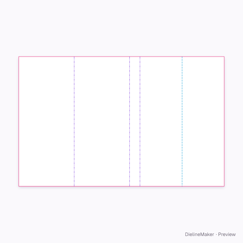 Double-wall A-frame 200×80×300 flat dieline