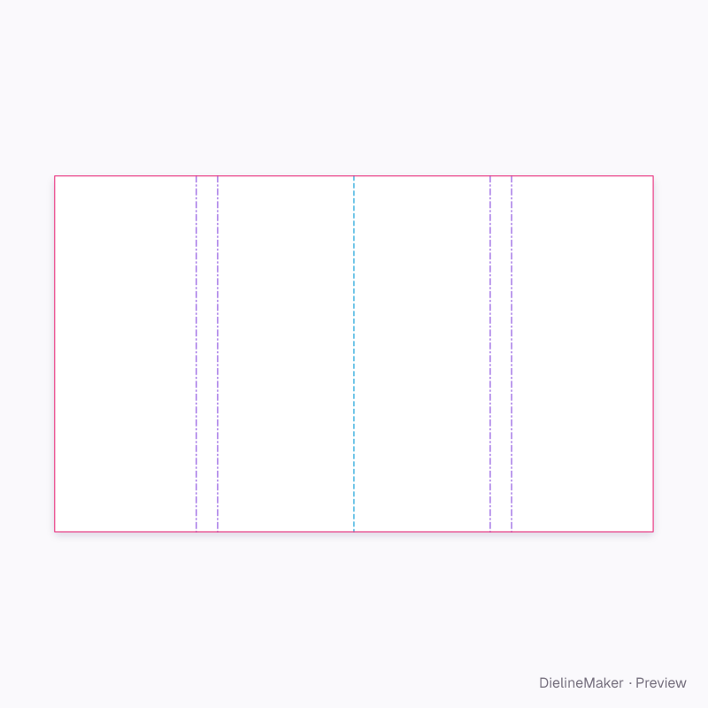 Doubled-leg A-frame 200×90×300 flat dieline