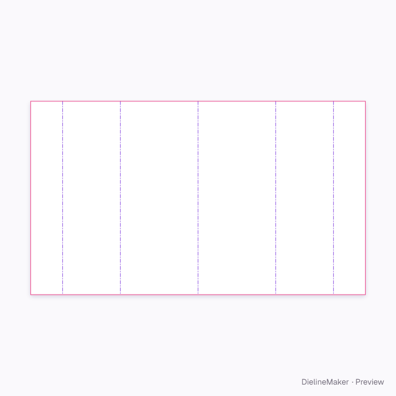 Triangle with centre web 180×80×300 flat dieline