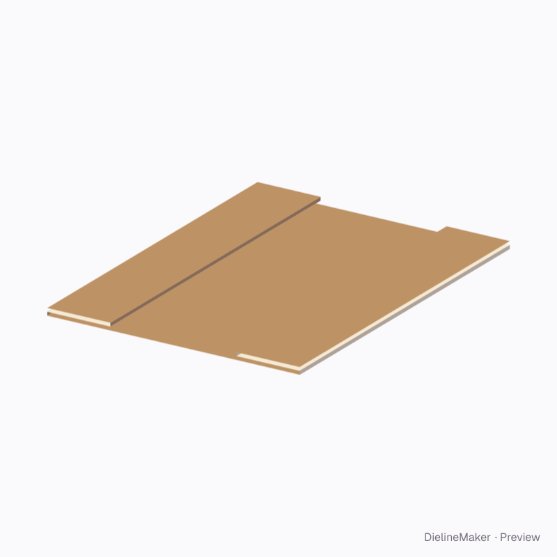 Pad with Z-folded edges 300×10×400