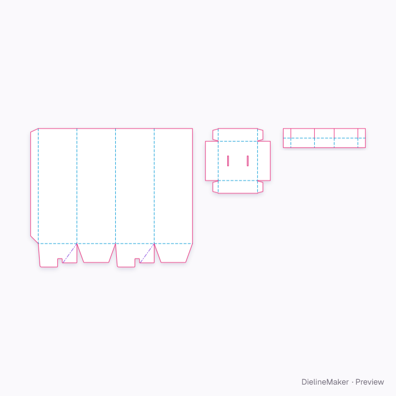 Flat dieline preview