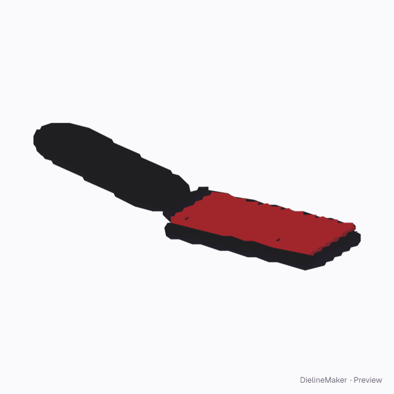 Lint brush, handle open