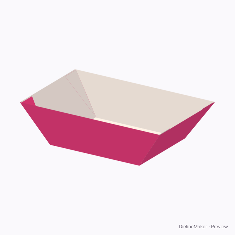 Chips serving boat — Food boat