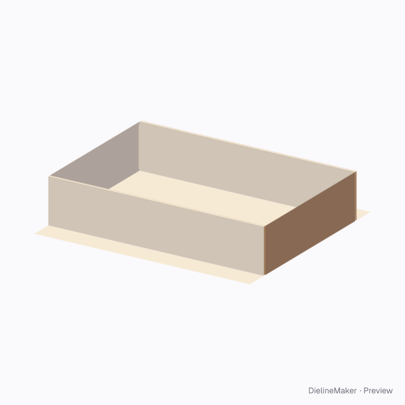 Footed display tray 240×160×50