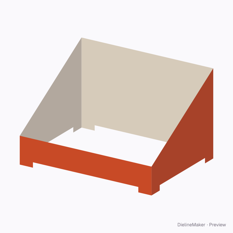 Retail cutaway plinth 400×300×250