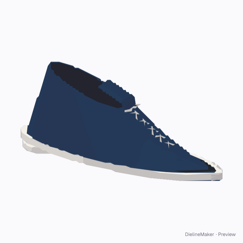 Formal lace-up shoe