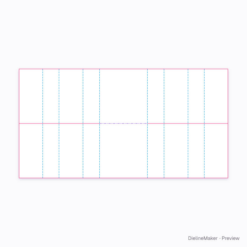 Flat dieline preview