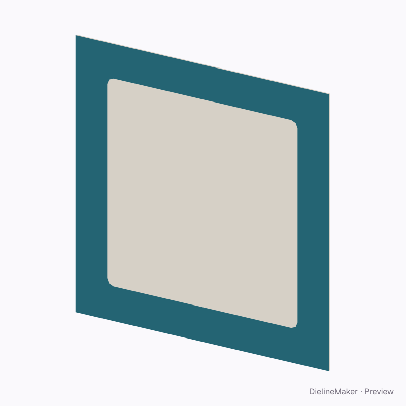 Flat framed cover