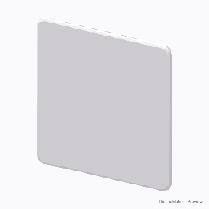 Square fridge magnet 60 mm