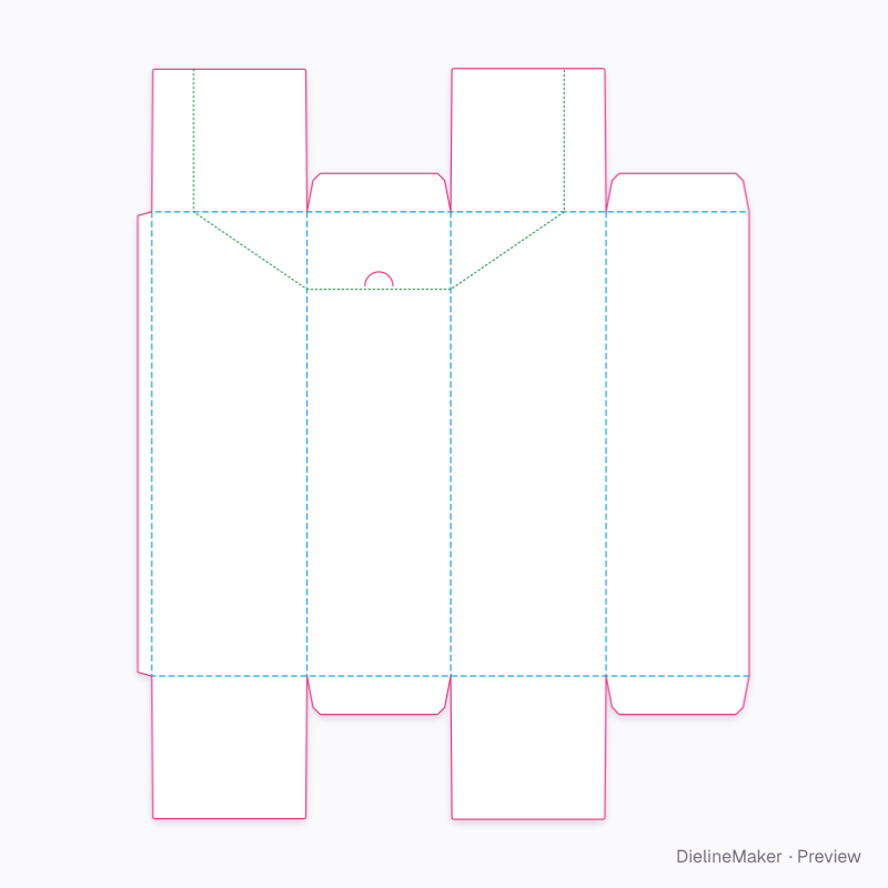 Can fridge pack flat dieline