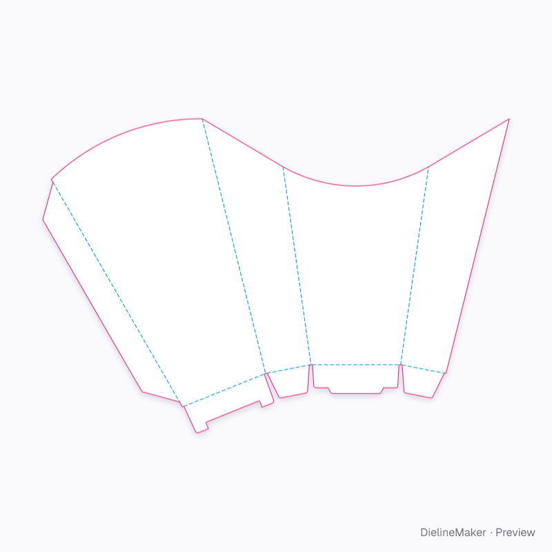 Churros & snack cone flat dieline