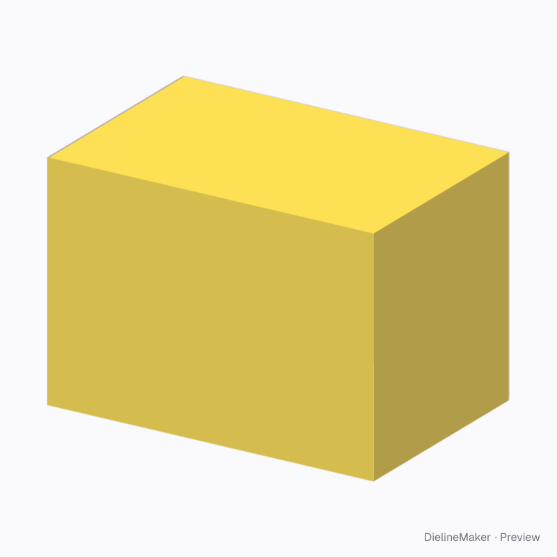 Modular 600 × 400 shipping carton — Full overlap box