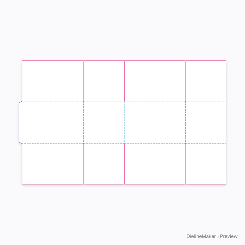 Flat dieline preview