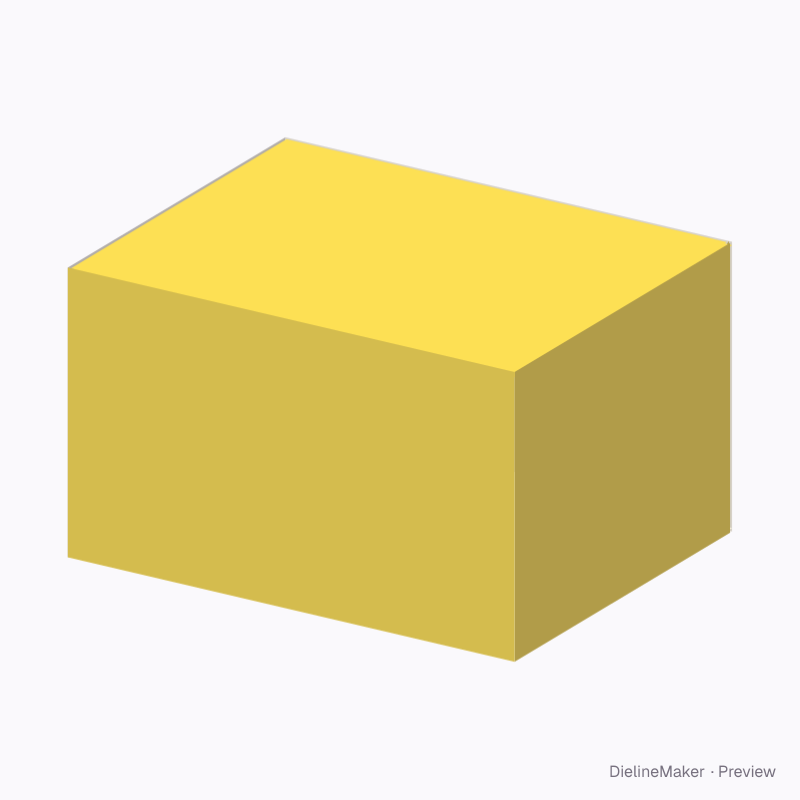 Soft goods shipping carton — Full overlap box