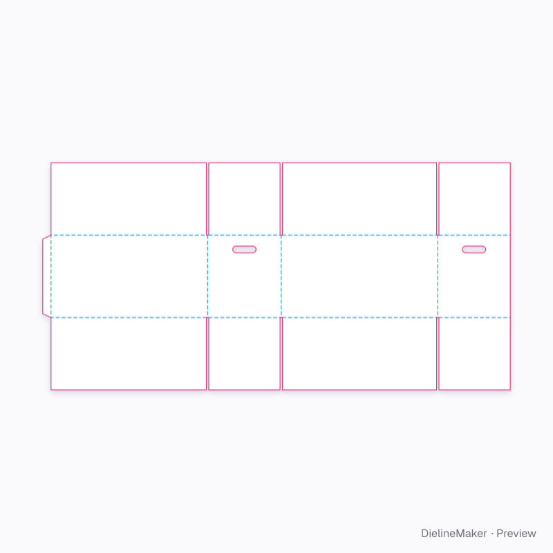 Heavy-goods carton 600×280×300 flat dieline