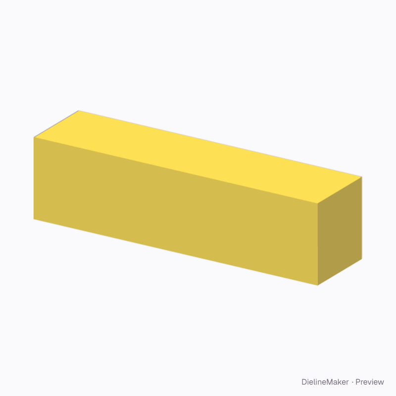 Full-overlap box folded geometry preview