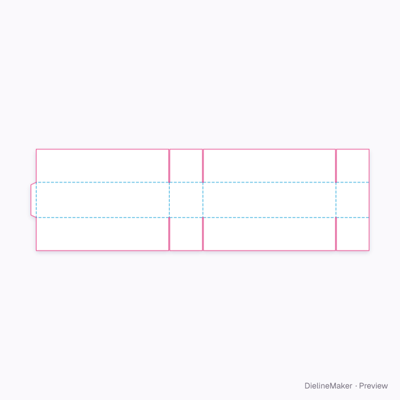 Flat dieline preview