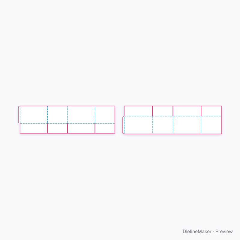 Housewares shipping carton — Full telescope shipper flat dieline