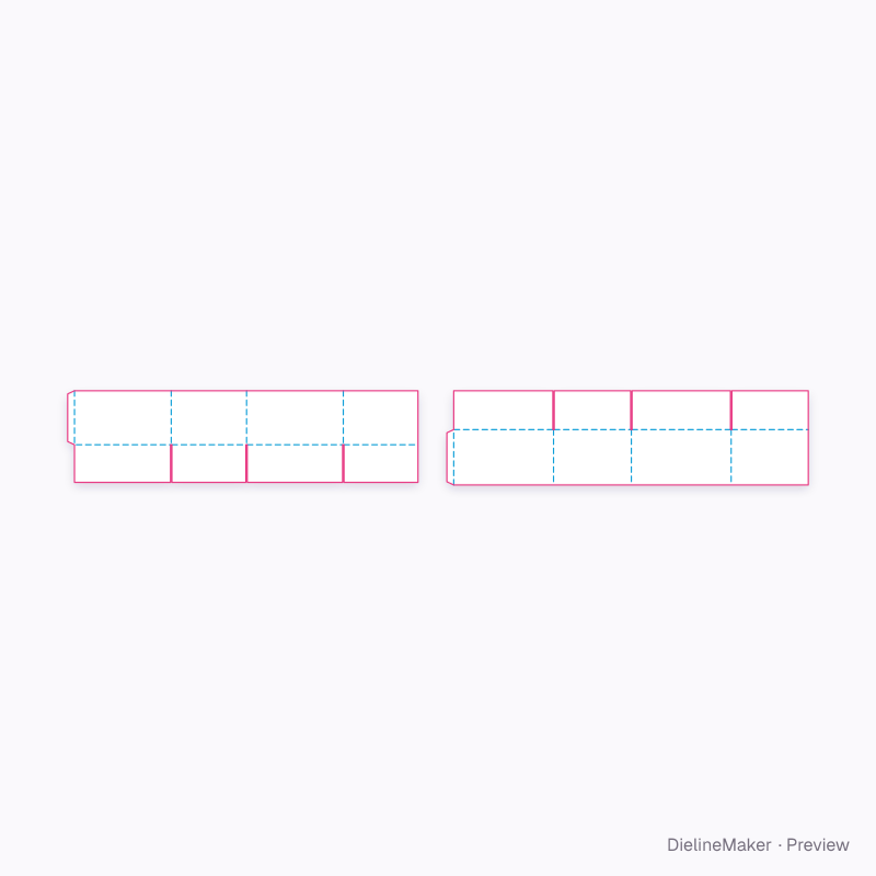 Soft goods shipping carton — Full telescope shipper flat dieline