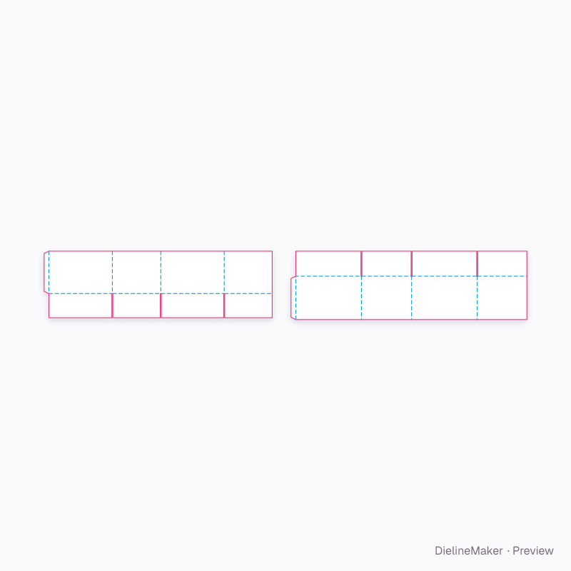 Archive storage carton — Full telescope shipper flat dieline