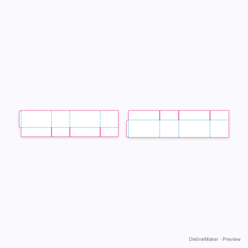 Apple and citrus box 500×300×280 flat dieline