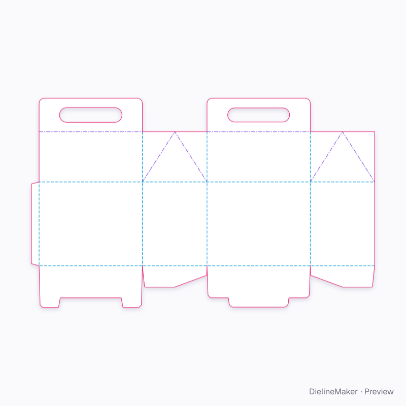 Flat dieline preview