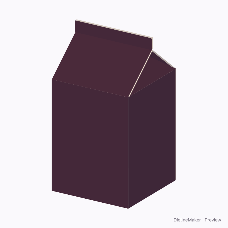 Milk carton favour box