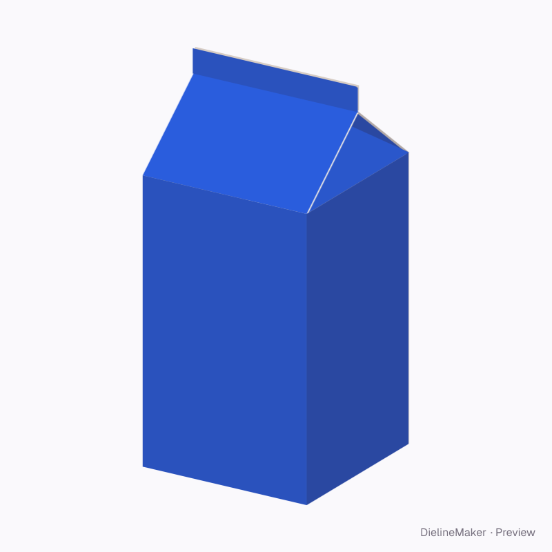 Milk carton gift box