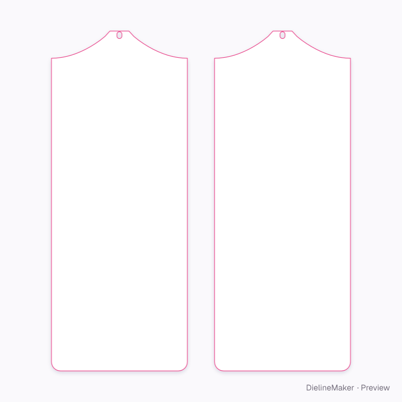 Long dress cover artwork area