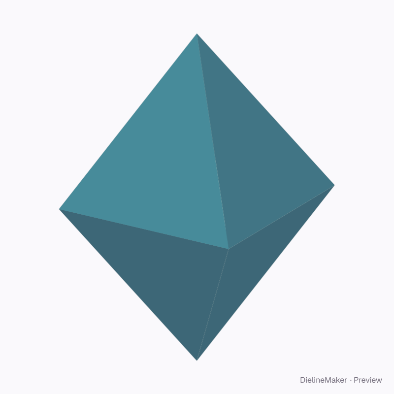 Four-sided diamond favour