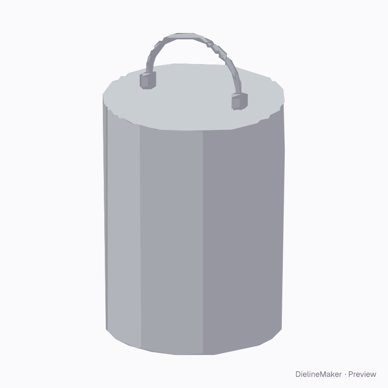Tea tin with handle, 100 g
