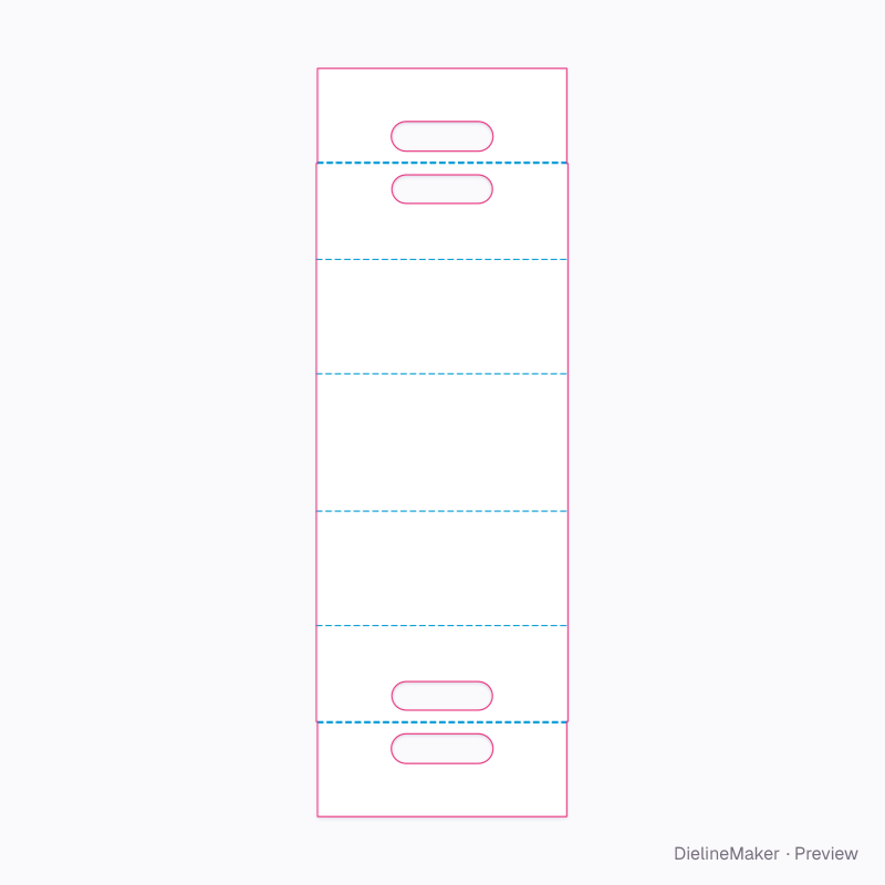 Carry wrap for a tin flat dieline