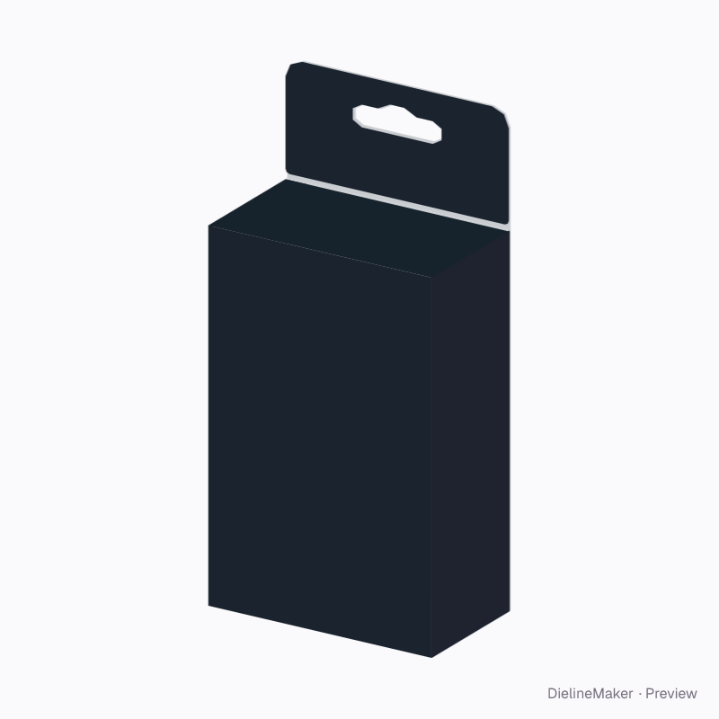 Bike light hanging carton — Hang tab box