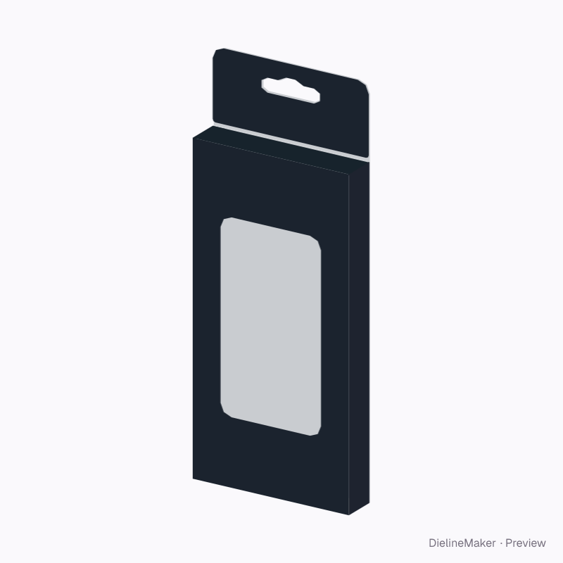 Phone case hang box