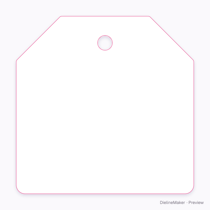 Flat dieline preview