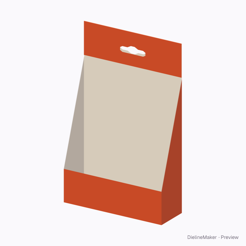 Peg-hanging display tray