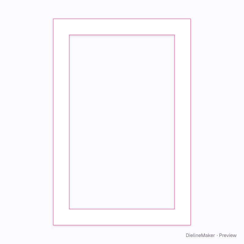Rectangular framed mirror artwork area