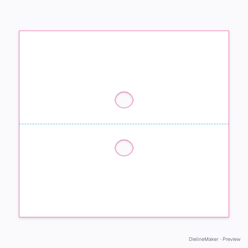 Seed pack header card — Header card flat dieline