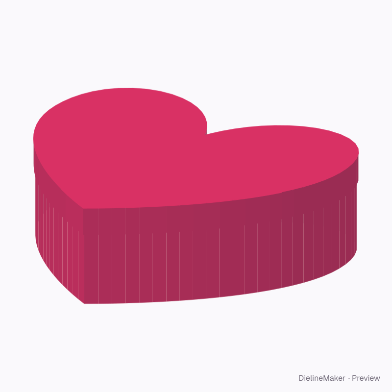 Shaped bath gift box — Heart gift box