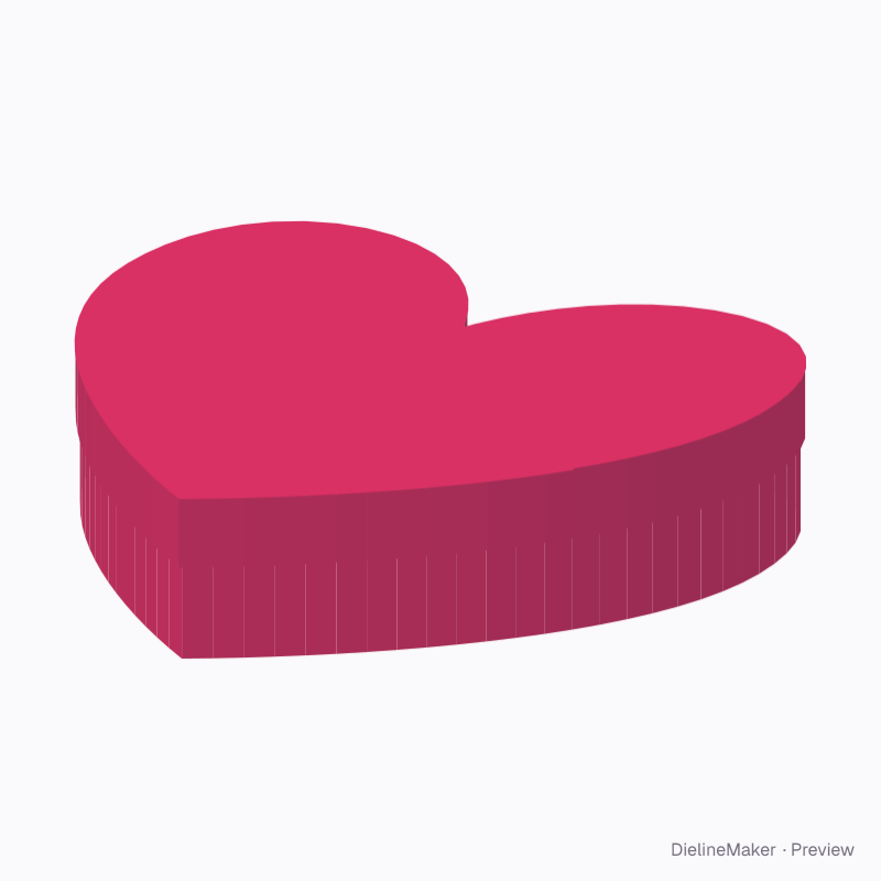 Heart chocolate gift